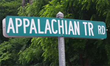 Appalachian Trail Road Signage